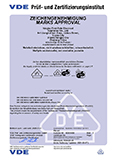 VDE certification document