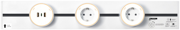Power track socket system