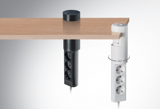 Pop-up socket for a desk